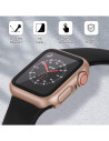 2in1 Stötdämpande Skal 9H Härdat Glas Apple Watch 38mm - Rosegold