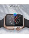 2in1 Stötdämpande Skal 9H Härdat Glas Apple Watch 38mm - Rosegold