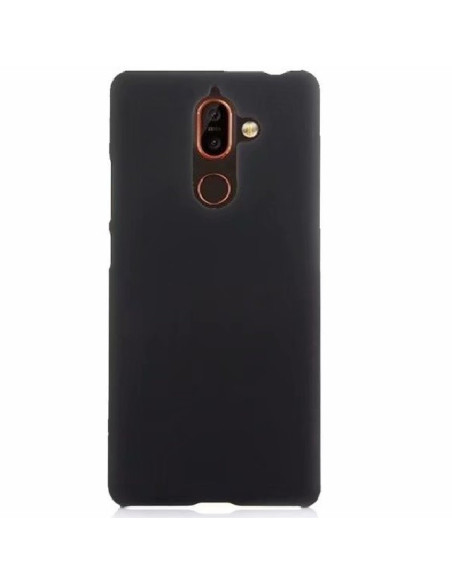 Nokia 7 Plus Ultratunn Gummibelagd Mattsvart Skal