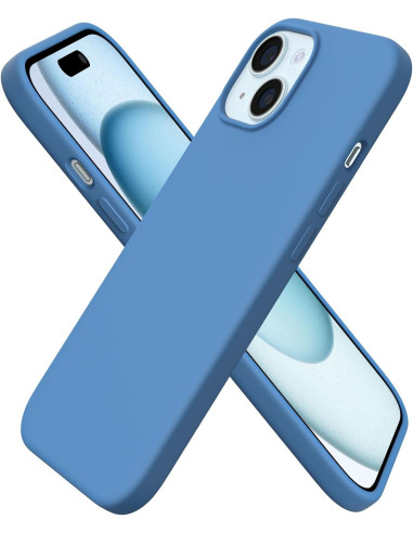 Gummibelagt Stöttåligt Skal iPhone 15 Plus - Blå