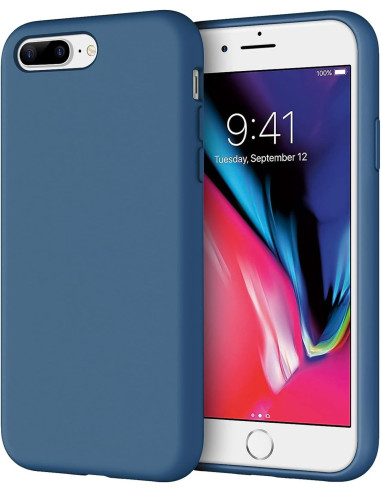 Gummibelagt Stöttåligt Skal iPhone 7 Plus / 8 Plus - Blå