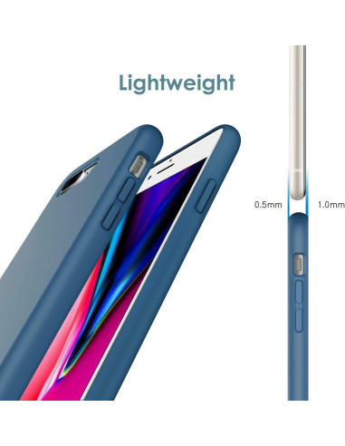 Gummibelagt Stöttåligt Skal iPhone 7 Plus / 8 Plus - Blå