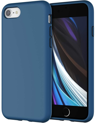 Gummibelagt Stöttåligt Skal iPhone 7 / 8 / SE2 / SE3 - Blå