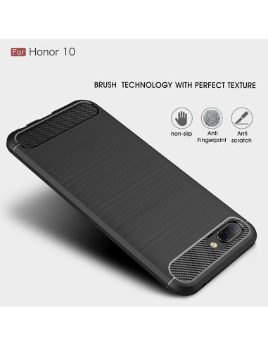 Huawei Honor 10 Stöttåligt Stötdämpande Skal SlimCarbon