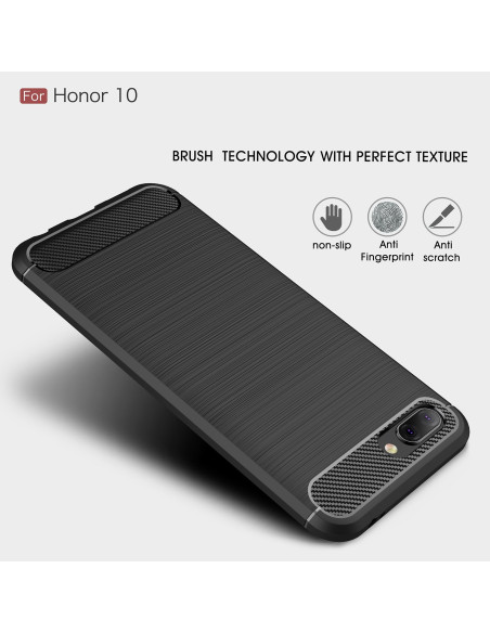 Huawei Honor 10 Stöttåligt Stötdämpande Skal SlimCarbon