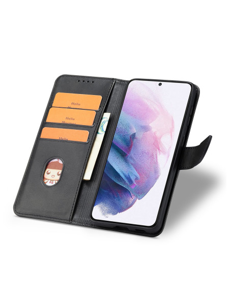 Plånboksfodral Konstskinn 4-FACK Samsung S24 Ultra - Svart