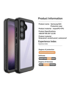 Samsung S24 Heltäckande Vattentät Premium Skal - 2m