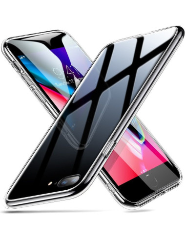 iPhone 7 Stötdämpande Skal 9H Härdat Glas Baksida Glassback
