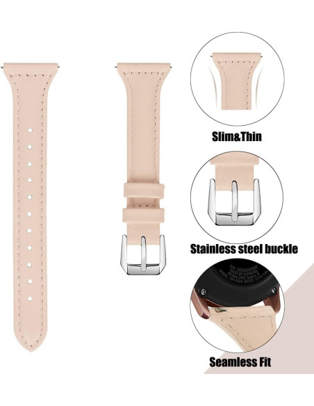 Universalt Slitstarkt Klockarmband Mercy 20mm - Sand Rosa