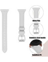 Universalt Slitstarkt Klockarmband Mercy 20mm - Vit