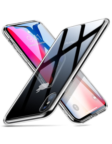 iPhone X Stötdämpande Skal 0.26mm 9H Härdat Glas Baksida