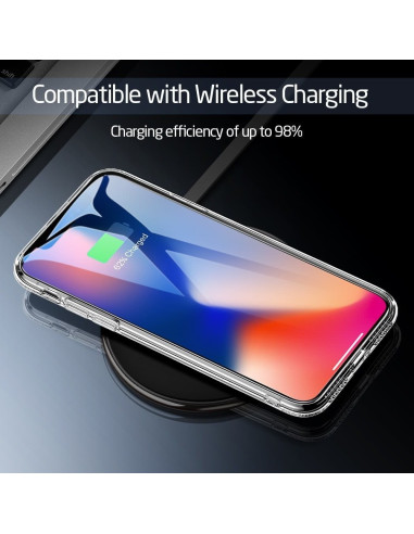 iPhone X Stötdämpande Skal 0.26mm 9H Härdat Glas Baksida