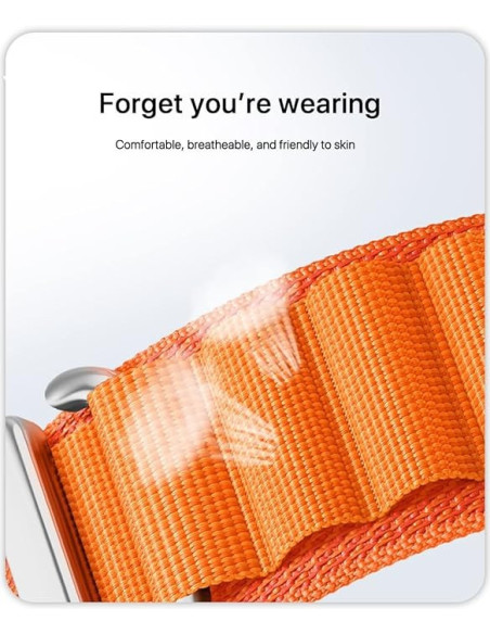 Detaljvy av Titan's Grip V4 armband i orange, med fokus på texturen och komforten