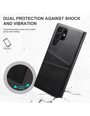 Samsung S24 Ultra Stötdämpande Mobilskal Korthållare Suteni