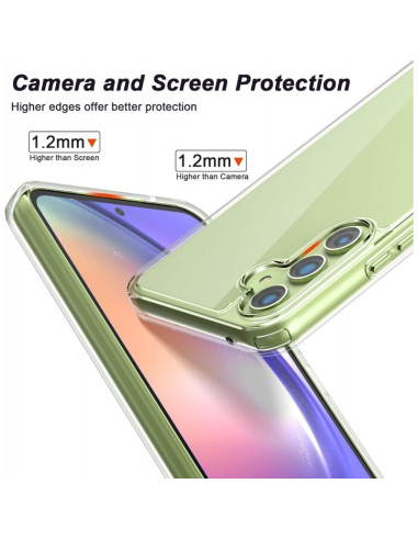 Samsung A15 5G Stöttåligt Genomskinligt Skal Simple