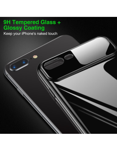 iPhone 8 Plus Ultratunnt Stötdämpande Skal Blanc