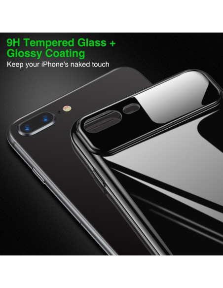 iPhone 8 Plus Ultratunnt Stötdämpande Skal Blanc