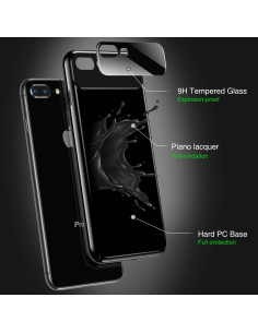 iPhone 8 Plus Ultratunnt Stötdämpande Skal Blanc