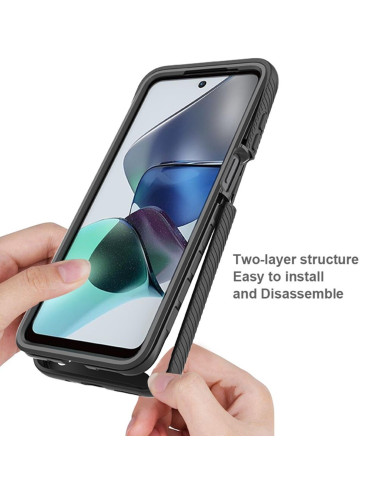 Motorola Moto G54 Heltäckande Premium 3D Skal ThreeSixty