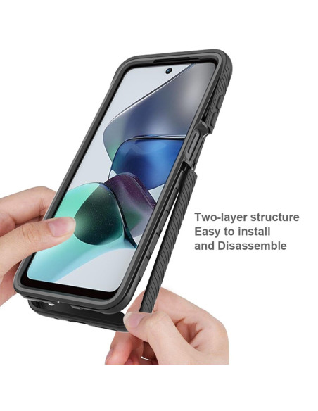 Motorola Moto G54 Heltäckande Premium 3D Skal ThreeSixty