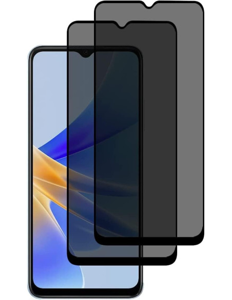 Transparent härdat glas för Motorola Moto E13, visat från sidan med skärmskyddets konturer
