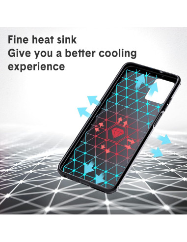 Motorola Moto E13 skal med detaljerad design för kylsystem, sett framifrån