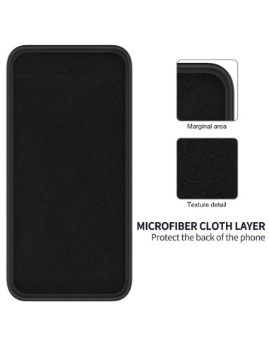 Xiaomi Redmi 13C 4G Gummibelagd Mattsvart Silikon Skal Kameraskydd Liquid - Svart