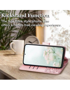 Xiaomi Redmi 13C 4G Plånboksfodral PU-Läder 4-FACK Motiv Fjäril 2