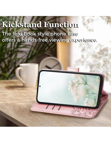 Xiaomi Redmi 13C 4G Plånboksfodral PU-Läder 4-FACK Motiv Fjäril