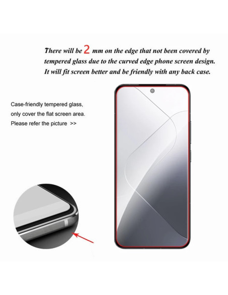 Xiaomi 14 Härdat glas 0.26mm 2.5D 9H