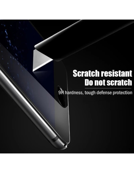 Närbild av härdat glas för Xiaomi Redmi Note 13 / 13 Pro som visar repbeständighet och skärmens klarhet