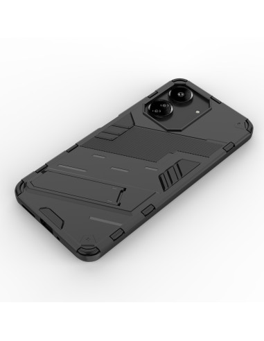Svart stöttåligt skal för Xiaomi Redmi 13C, visat bakifrån med fokus på design och kamerautskärning