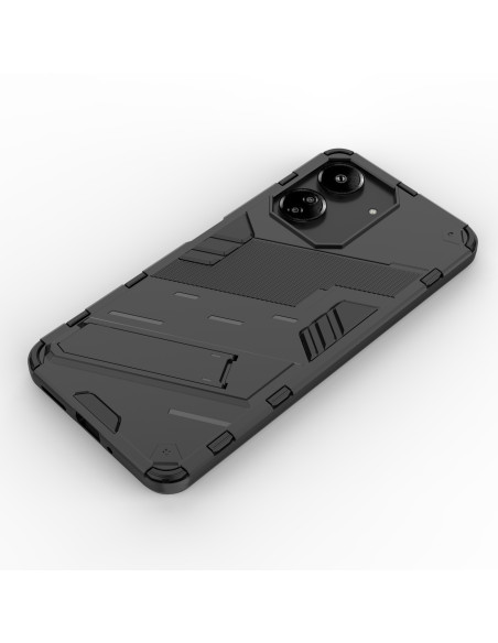 Svart stöttåligt skal för Xiaomi Redmi 13C, visat bakifrån med fokus på design och kamerautskärning