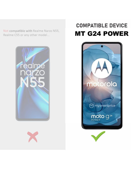 Moto G24 Power 5G Härdat Glas 0.26mm 3D 9H Fullframe